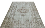 Atina Blue Vintage Wool Handmade Area Rug 5'9" x 8'11"