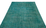 Atina Turquoise Vintage Wool Handmade Area Rug 5'0" x 9'1"