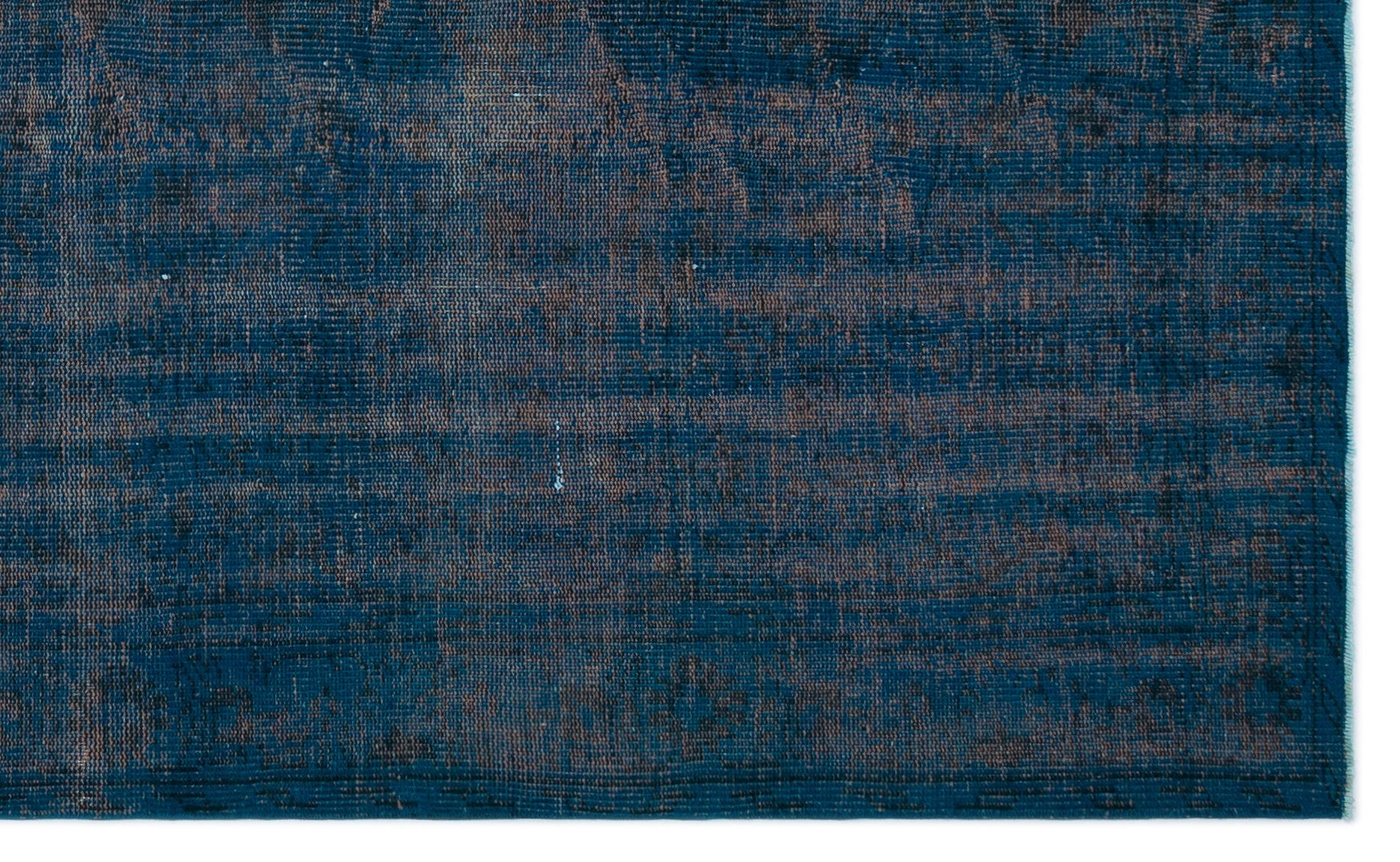Atina Blue Vintage Wool Handmade Area Rug 4'11" x 9'2"
