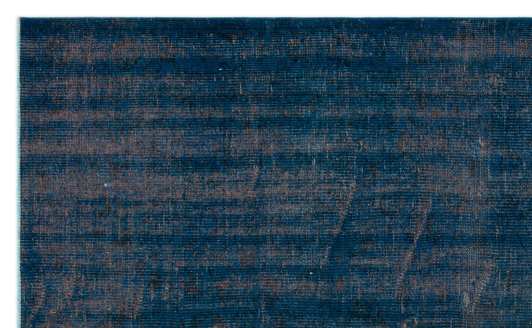 Atina Blue Vintage Wool Handmade Area Rug 4'11" x 9'2"