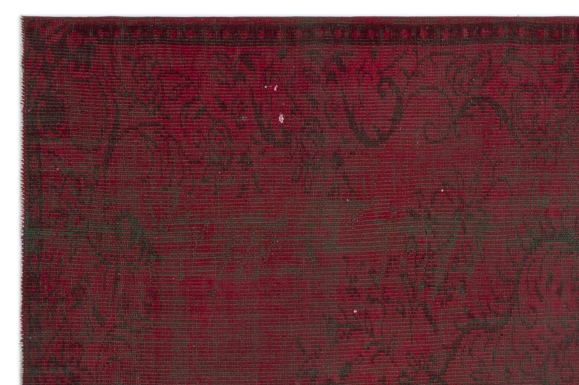 Atina Red Vintage Wool Handmade Area Rug 5'11" x 8'9"