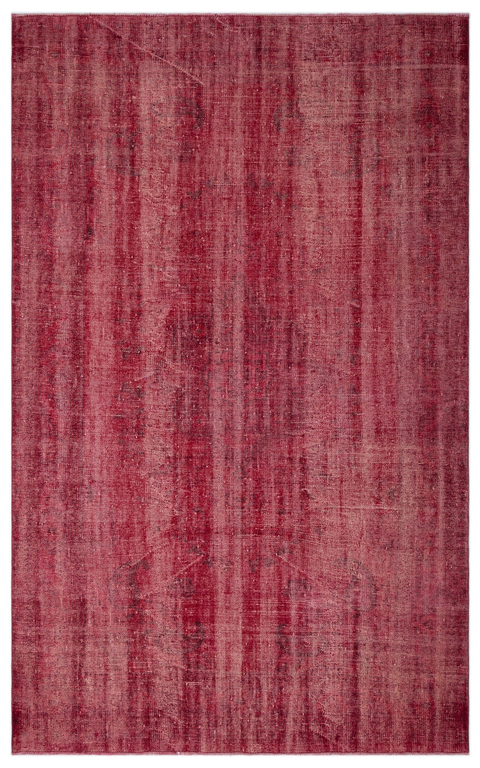 Atina Red Vintage Wool Handmade Area Rug 6'2" x 10'1"
