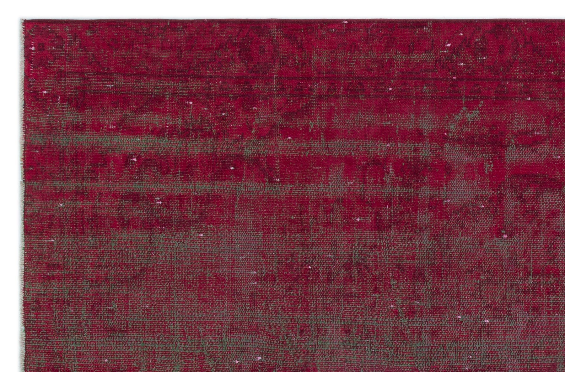 Atina Red Vintage Wool Handmade Area Rug 4'11" x 9'4"