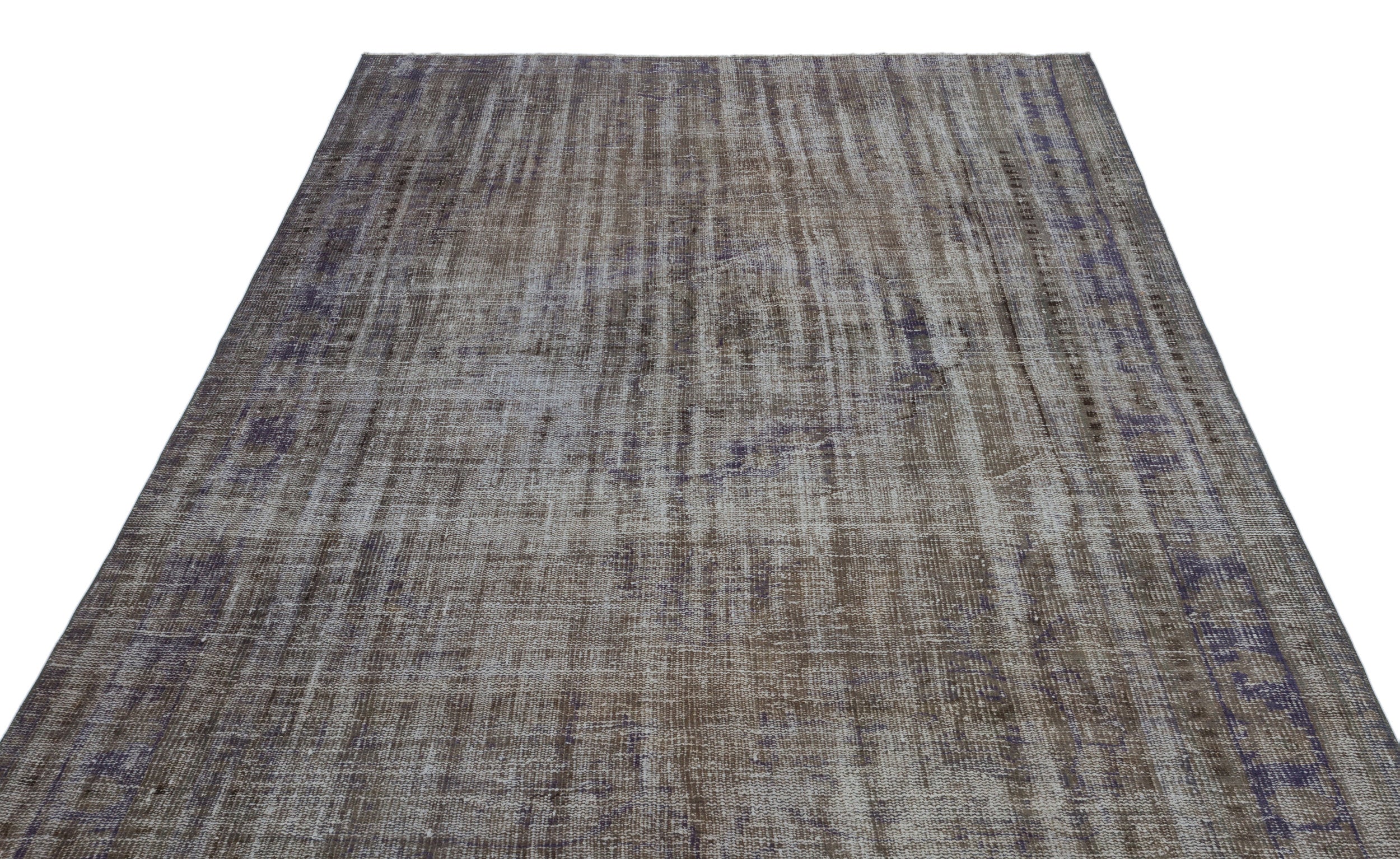 Atina Grey Vintage Wool Handmade Area Rug 5'3" x 10'3"