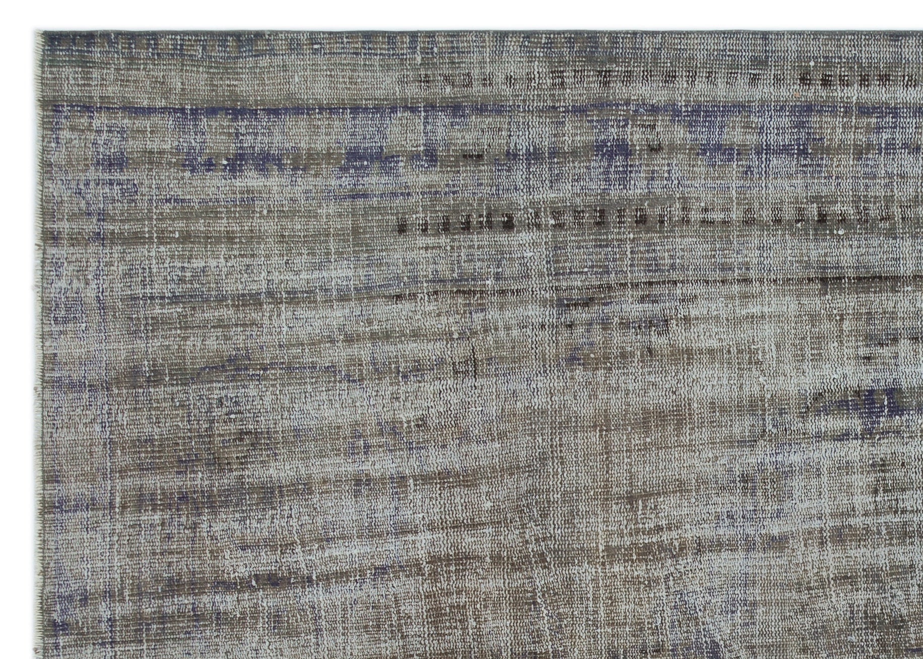 Atina Grey Vintage Wool Handmade Area Rug 5'3" x 10'3"