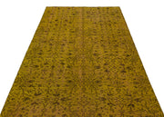 Atina Yellow Vintage Wool Handmade Area Rug 4'9" x 8'0"