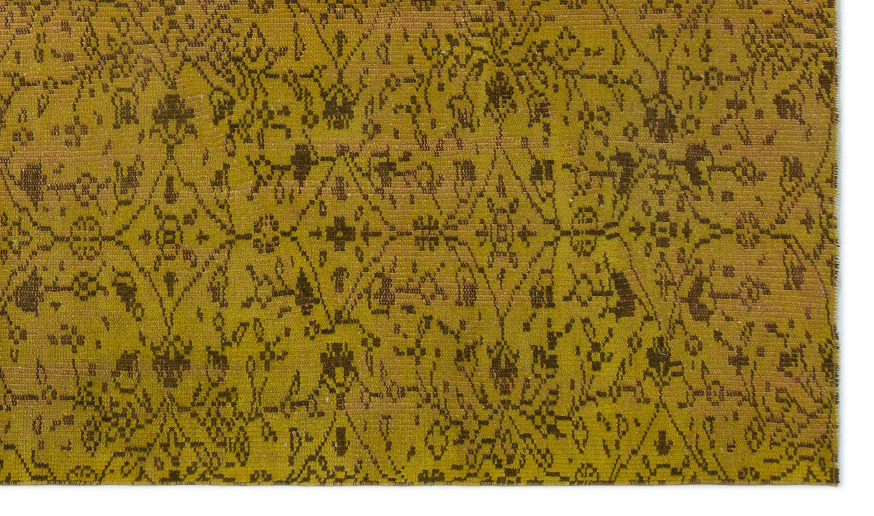 Atina Yellow Vintage Wool Handmade Area Rug 4'9" x 8'0"