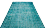Atina Turquoise Vintage Wool Handmade Area Rug 6'0" x 9'6"