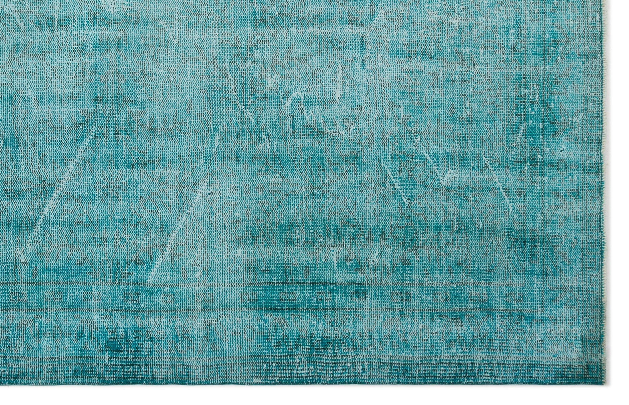 Atina Turquoise Vintage Wool Handmade Area Rug 6'0" x 9'6"