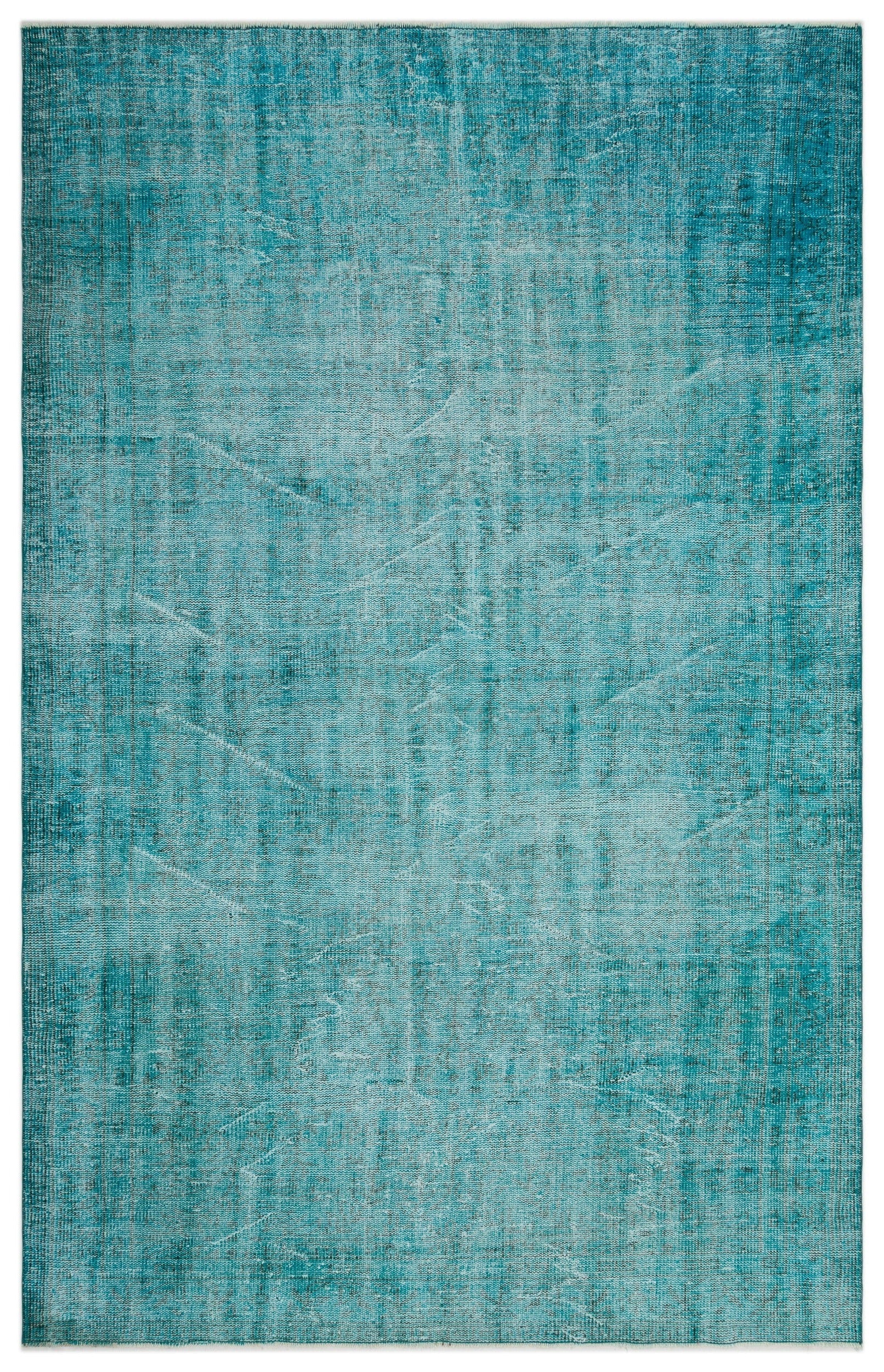 Atina Turquoise Vintage Wool Handmade Area Rug 6'0" x 9'6"