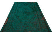 Atina Turquoise Vintage Wool Handmade Area Rug 5'0" x 9'4"