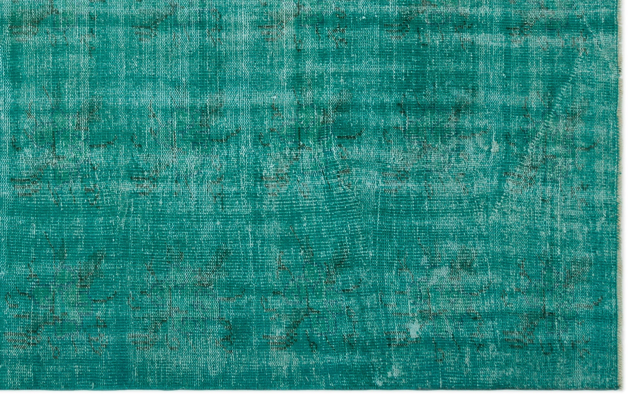 Atina Turquoise Vintage Wool Handmade Area Rug 6'1" x 9'7"