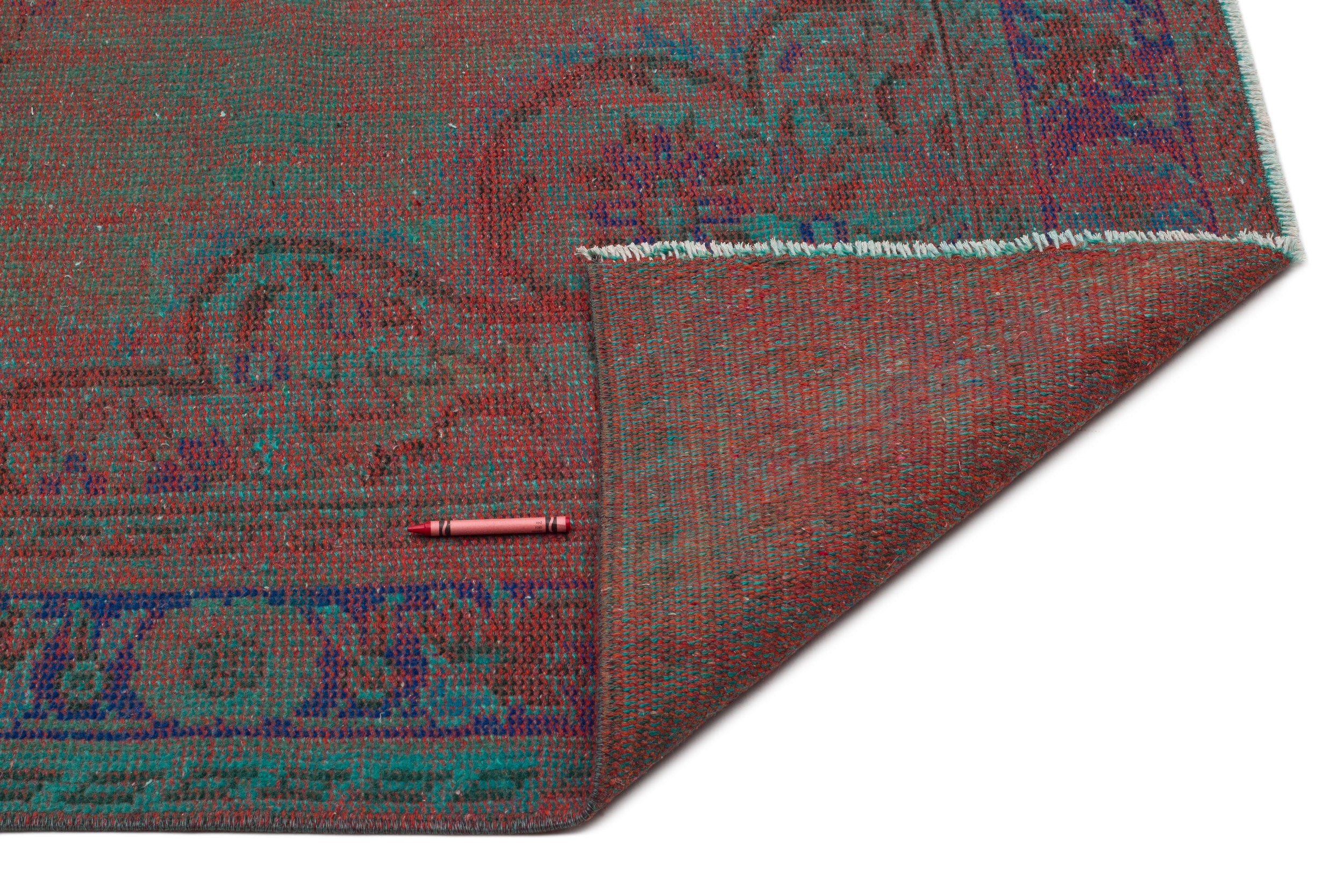 Atina Brown Vintage Wool Handmade Area Rug 5'7" x 8'11"
