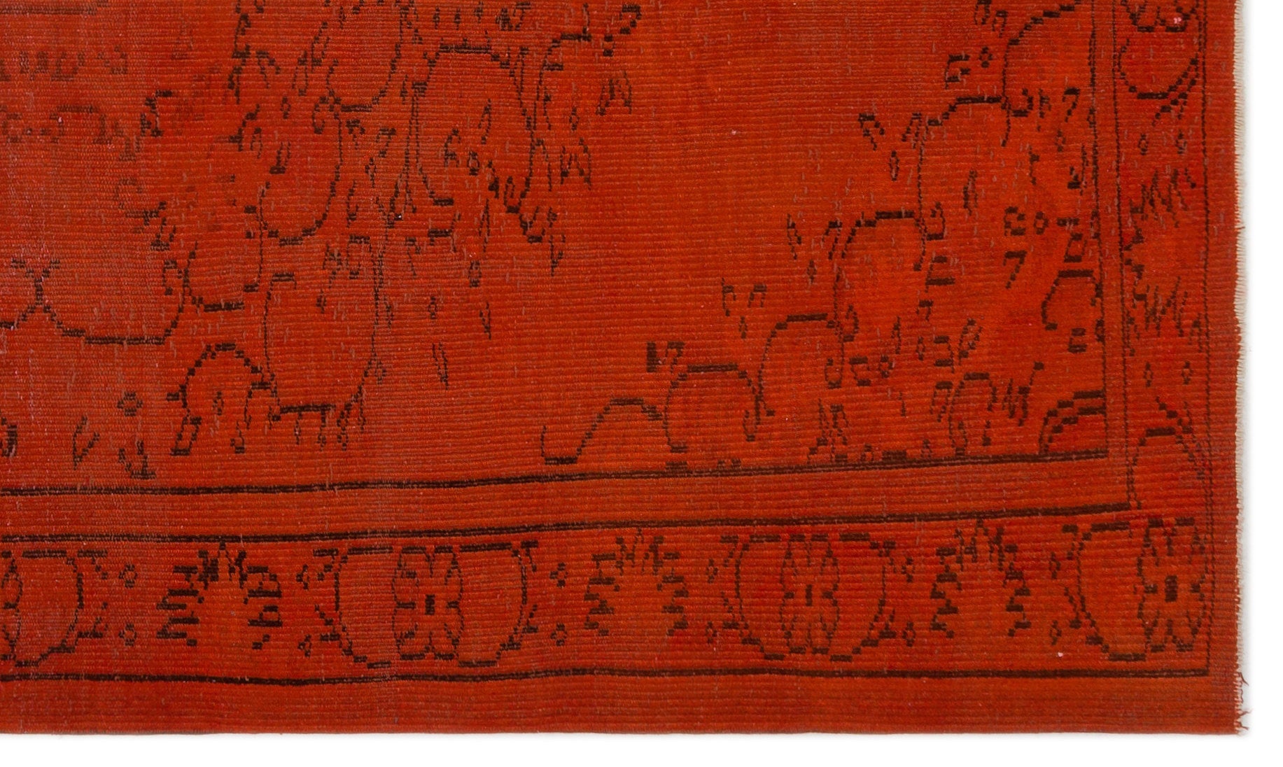 Atina Red Vintage Wool Handmade Area Rug 5'1" x 8'9"