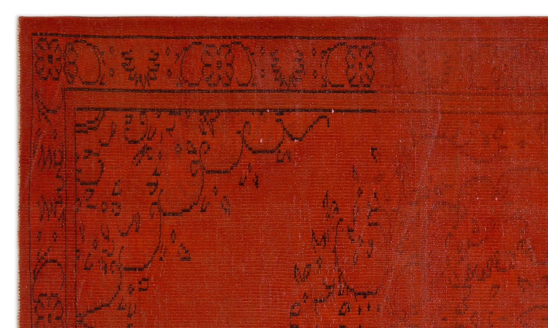 Atina Red Vintage Wool Handmade Area Rug 5'1" x 8'9"