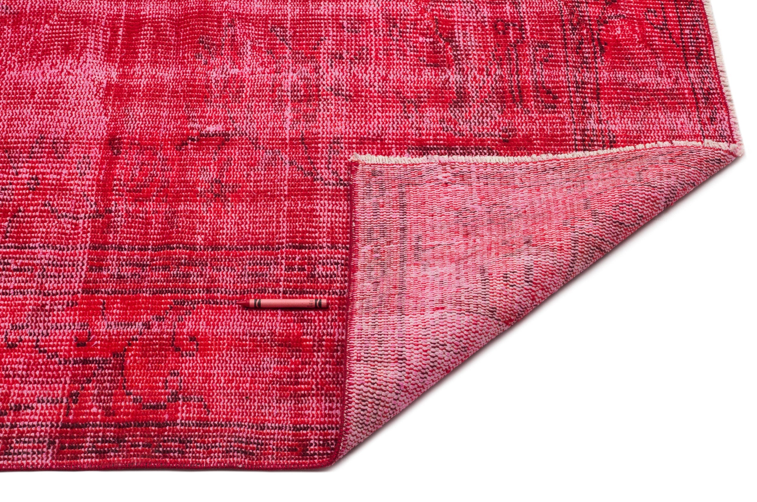 Atina Red Vintage Wool Handmade Area Rug 6'0" x 9'2"