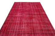 Atina Red Vintage Wool Handmade Area Rug 6'0" x 9'2"
