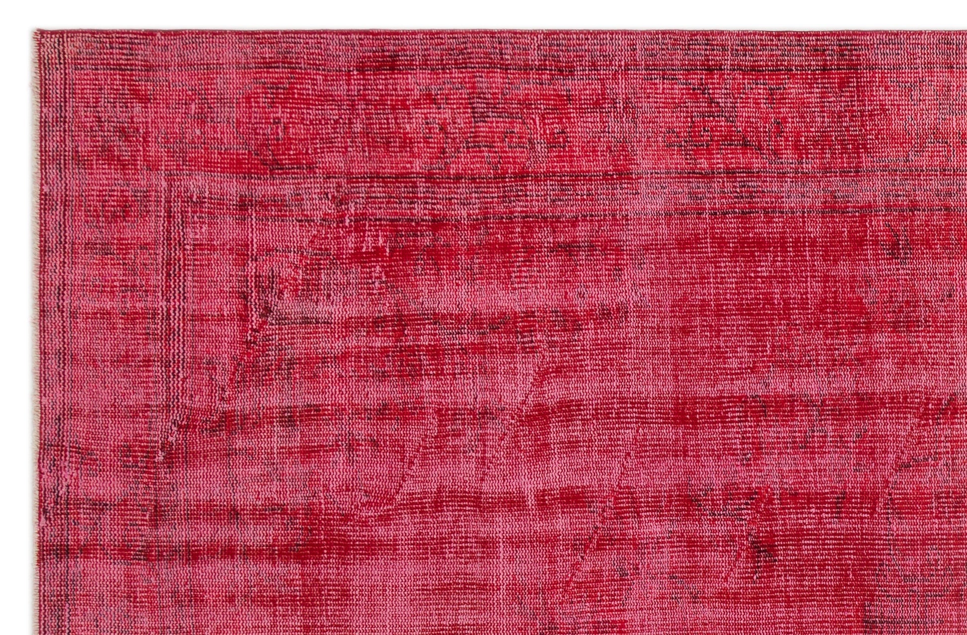 Atina Red Vintage Wool Handmade Area Rug 6'0" x 9'2"