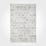 Geometric Area Rug – Washable Non Slip Chenille Cotton Rug, Summer Beige Carpet