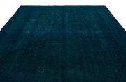Epir Turquoise Vintage Wool Handmade Area Rug 9'1" x 12'2"