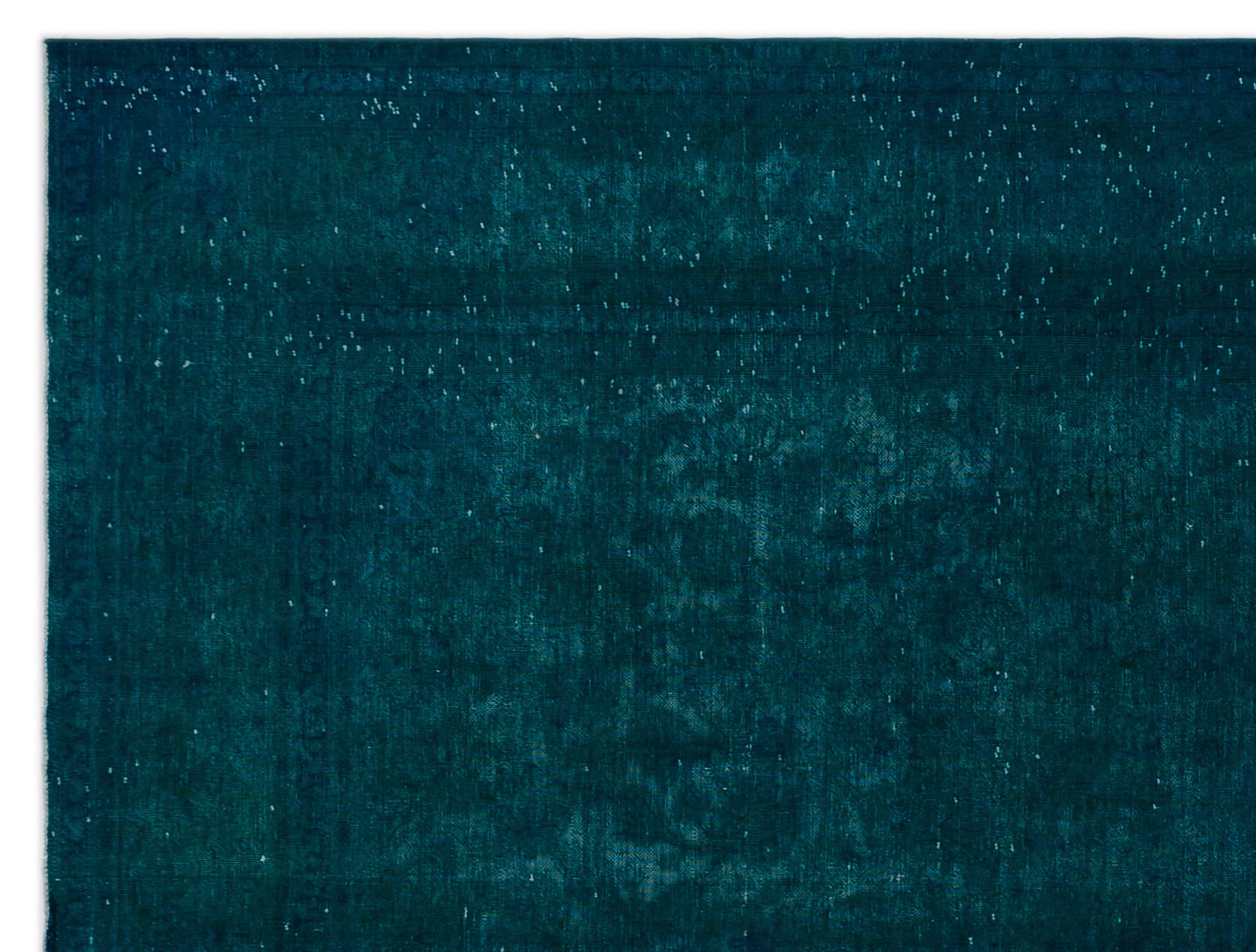 Epir Turquoise Vintage Wool Handmade Area Rug 9'1" x 12'2"
