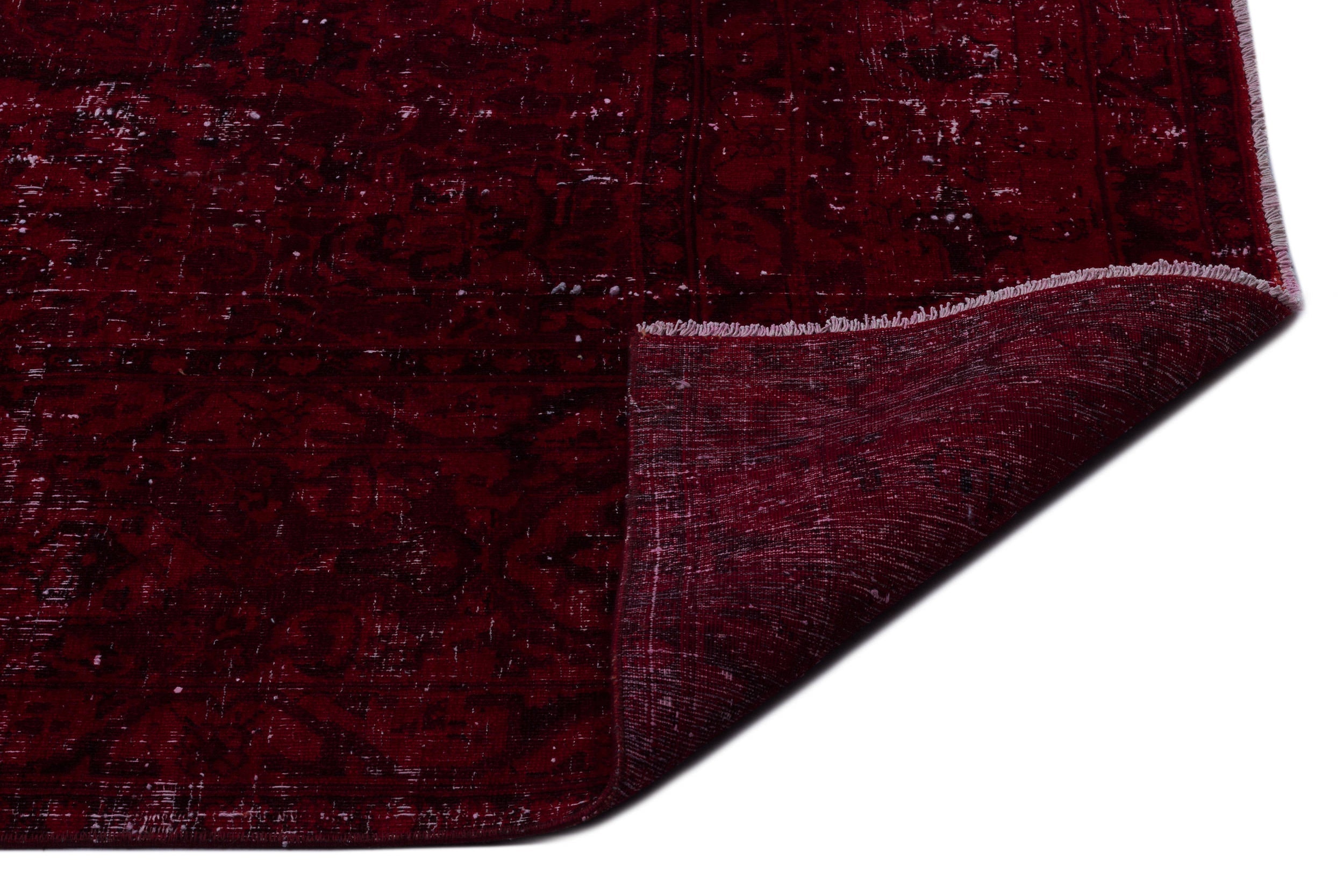 Epir Red Vintage Wool Handmade Area Rug 9'7" x 12'7"
