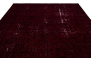 Epir Red Vintage Wool Handmade Area Rug 9'7" x 12'7"