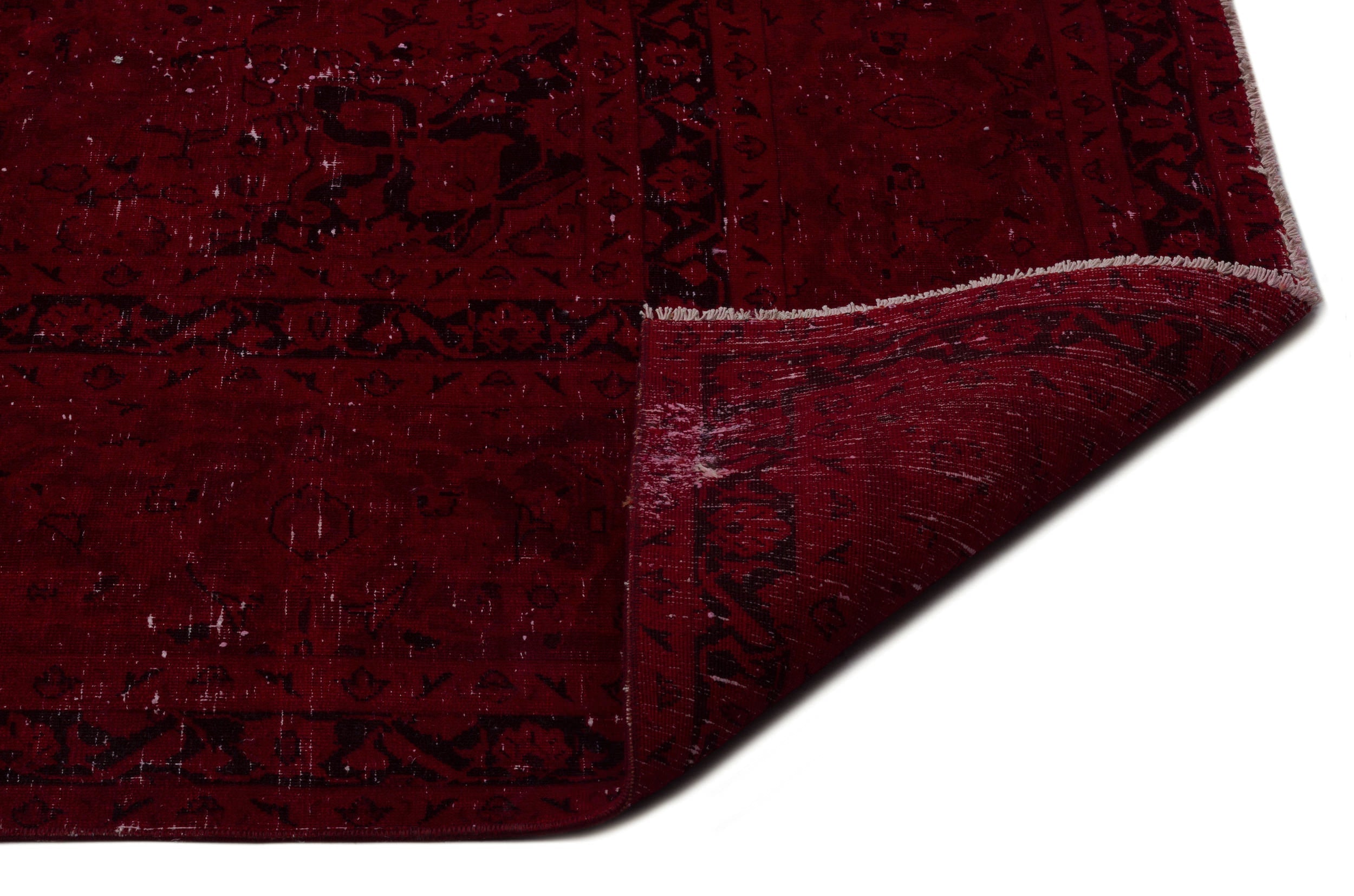 Epir Red Vintage Wool Handmade Area Rug 9'5" x 12'4"