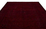Epir Red Vintage Wool Handmade Area Rug 9'5" x 12'4"