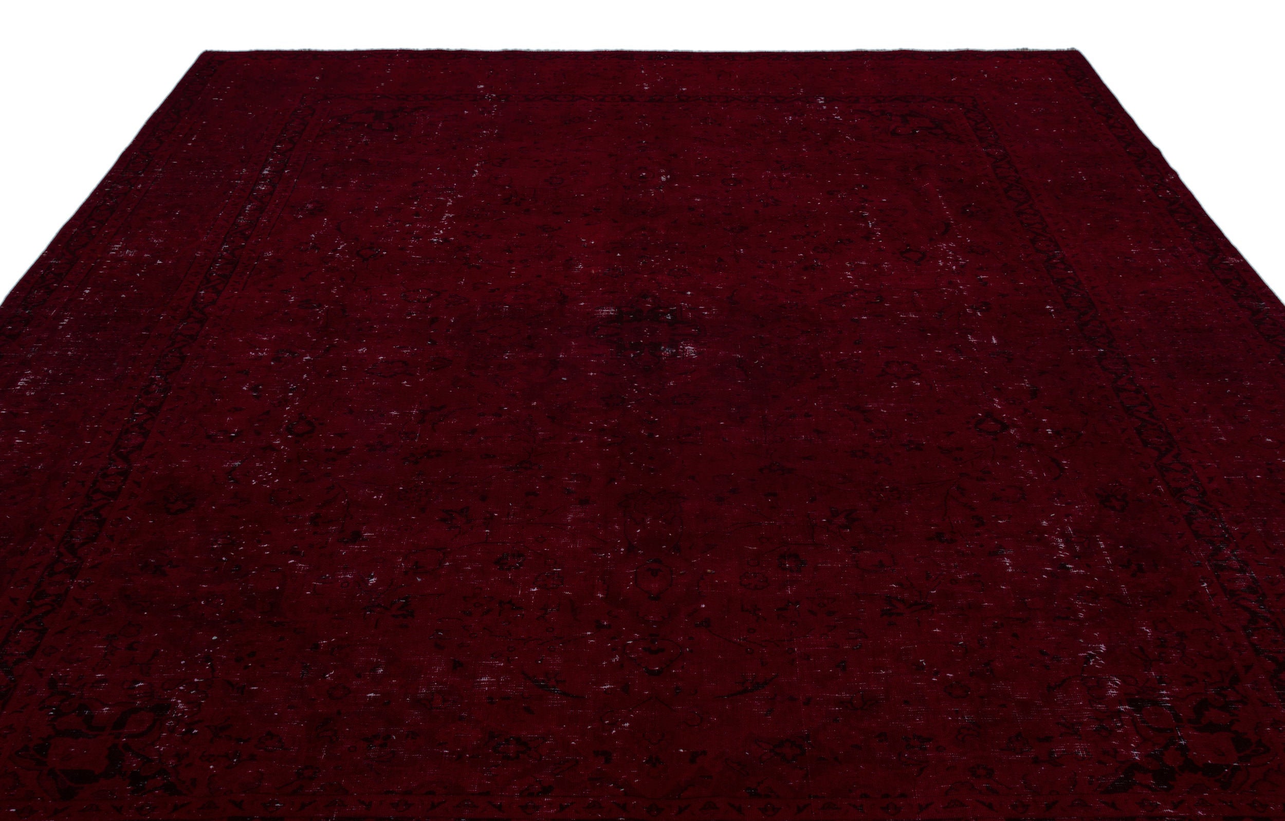 Epir Red Vintage Wool Handmade Area Rug 9'5" x 12'4"