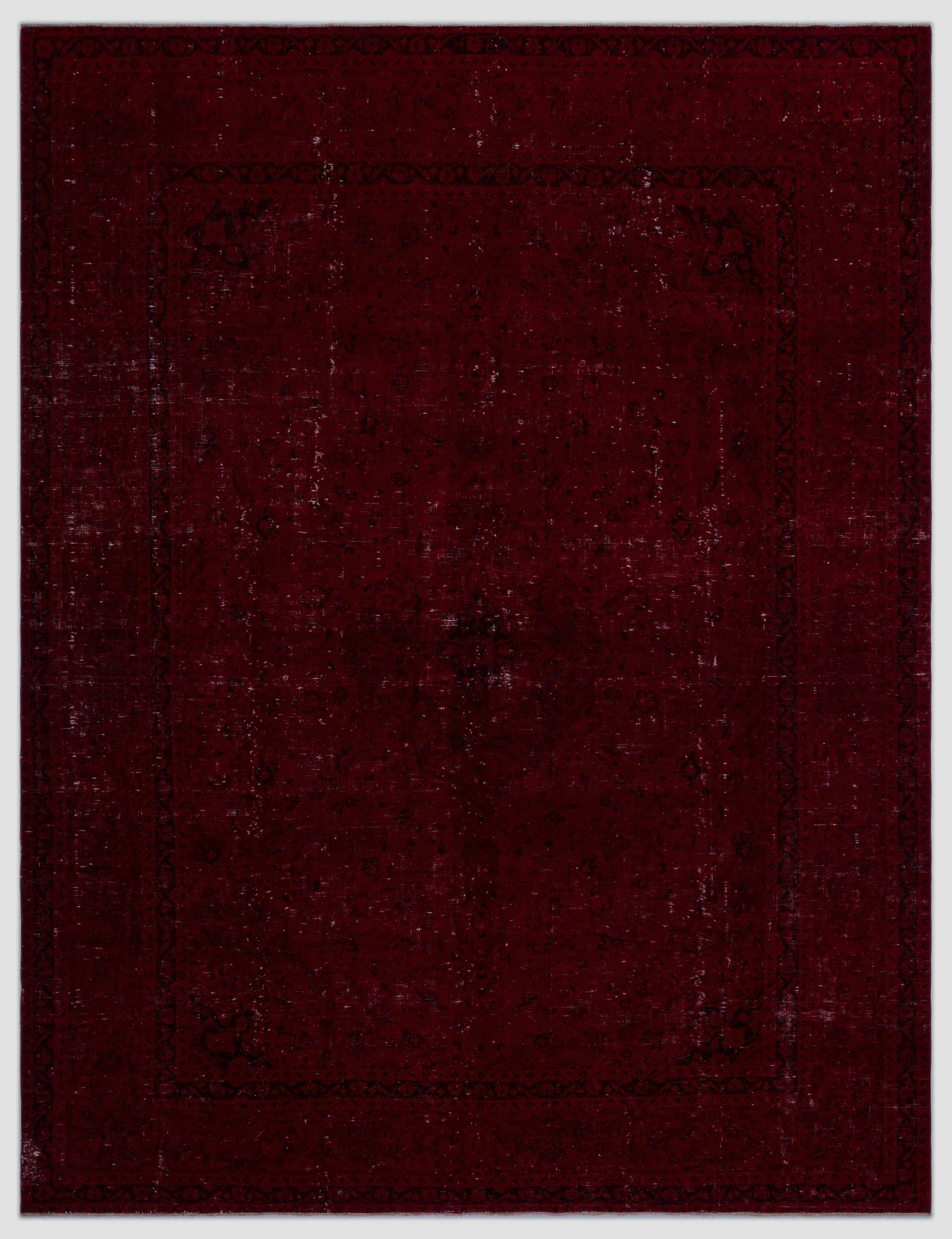 Epir Red Vintage Wool Handmade Area Rug 9'5" x 12'4"