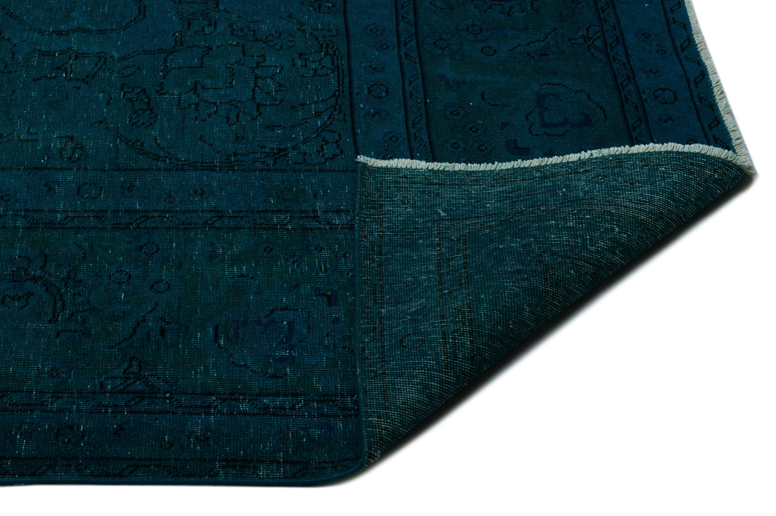 Epir Turquoise Vintage Wool Handmade Area Rug 9'3" x 12'11"