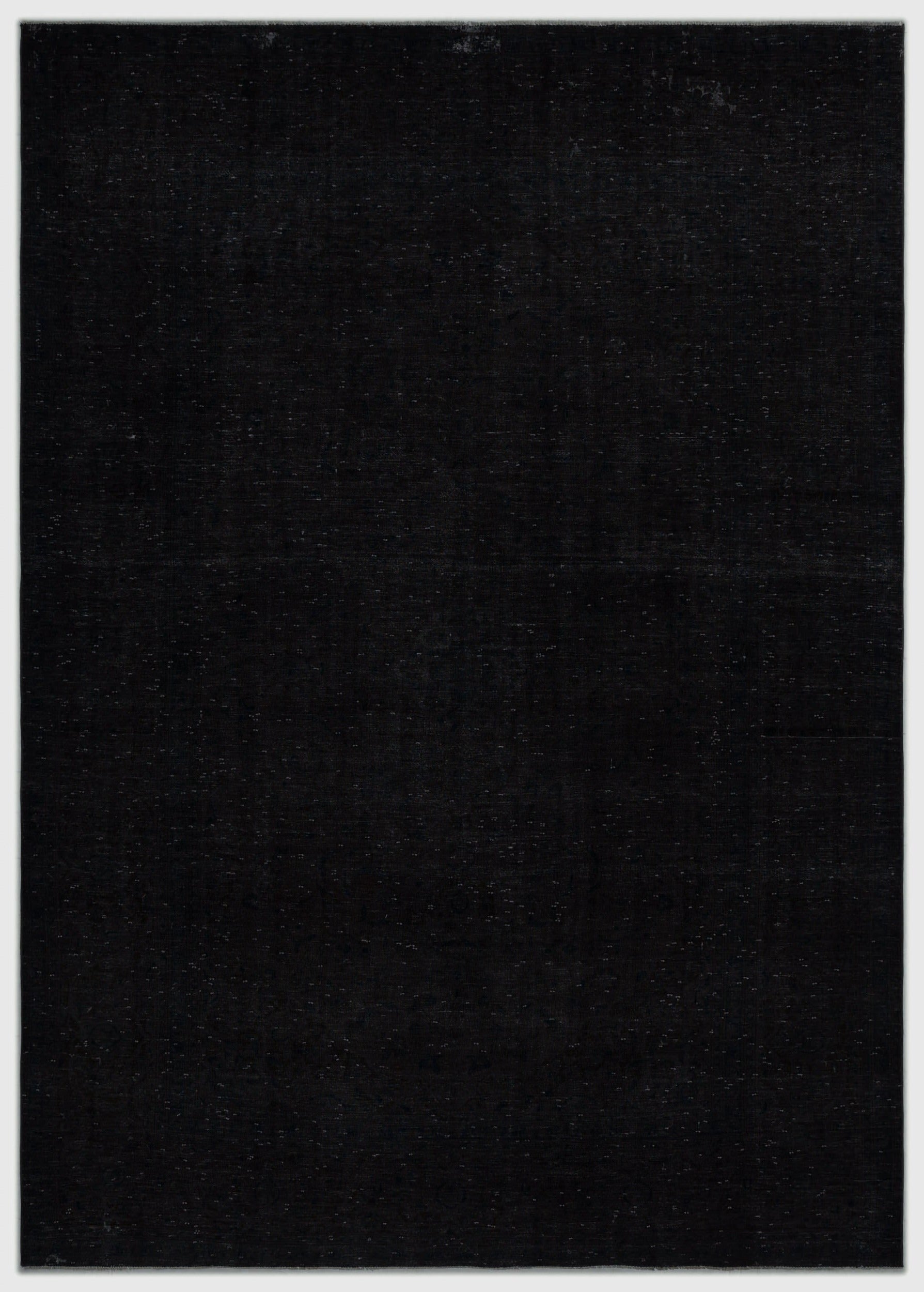Epir Black Vintage Wool Handmade Area Rug 7'5" x 10'6"