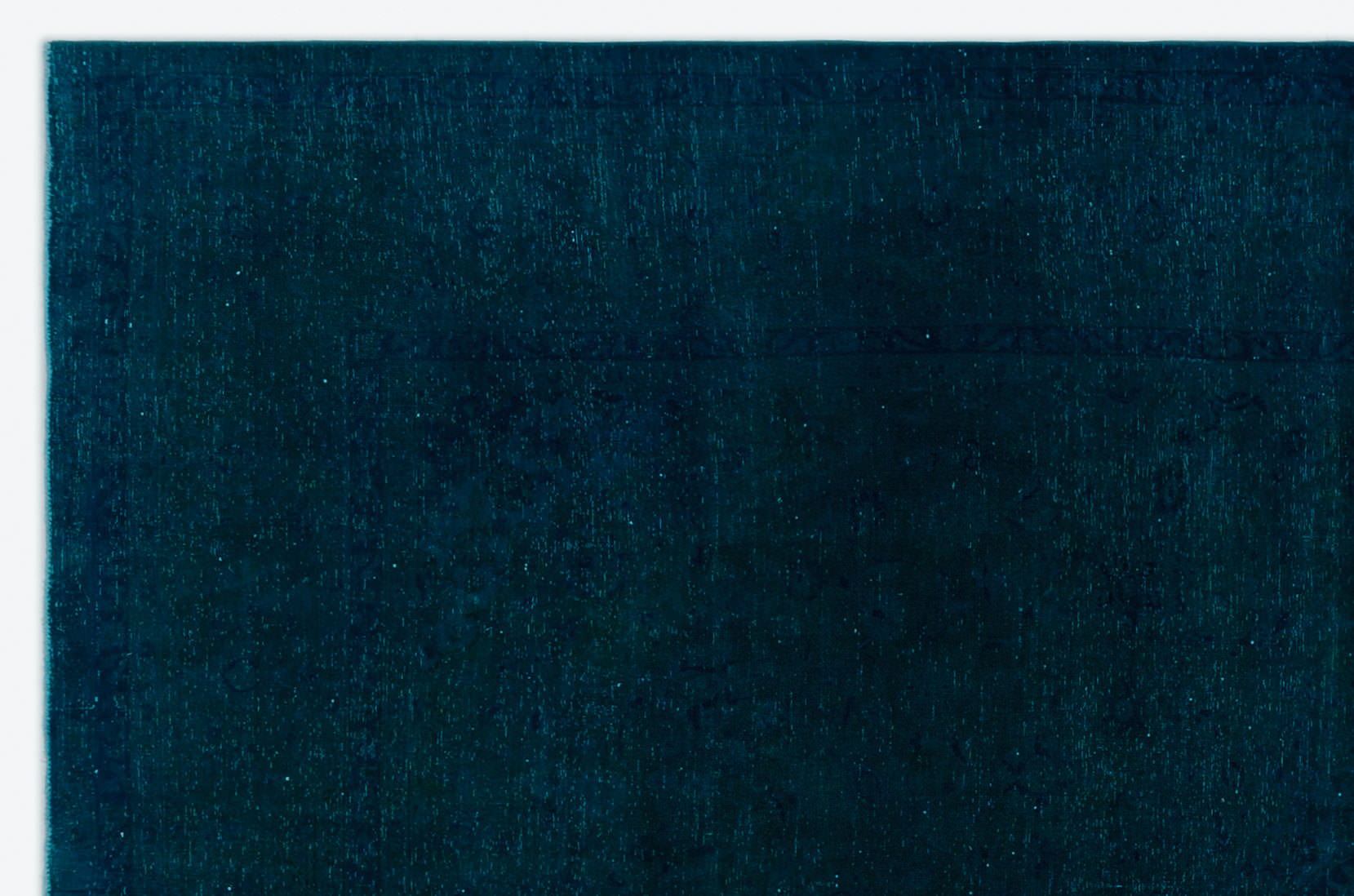 Epir Navy Vintage Wool Handmade Area Rug 7'10" x 12'2"