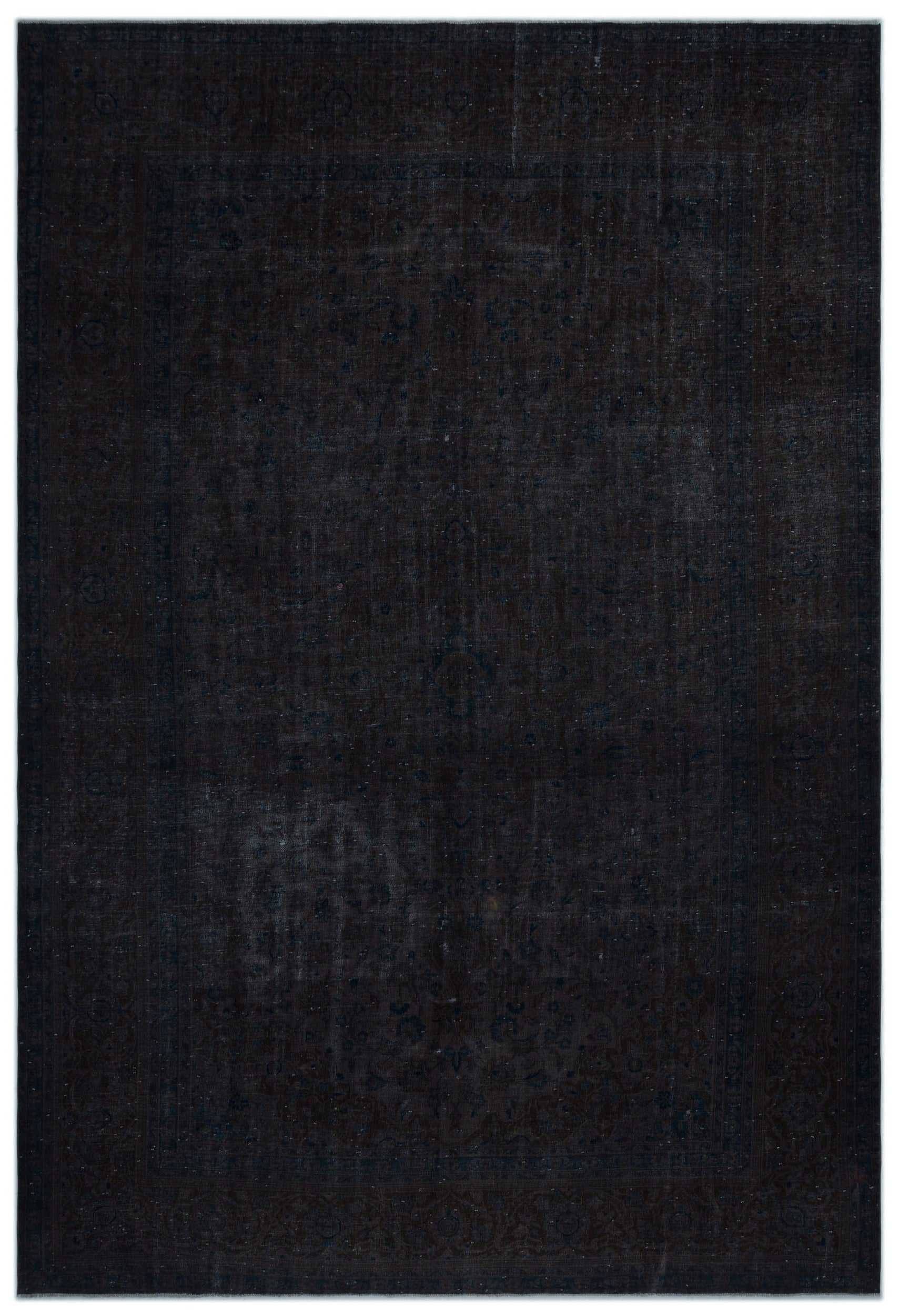 Epir Grey Vintage Wool Handmade Area Rug 9'1" x 13'3"