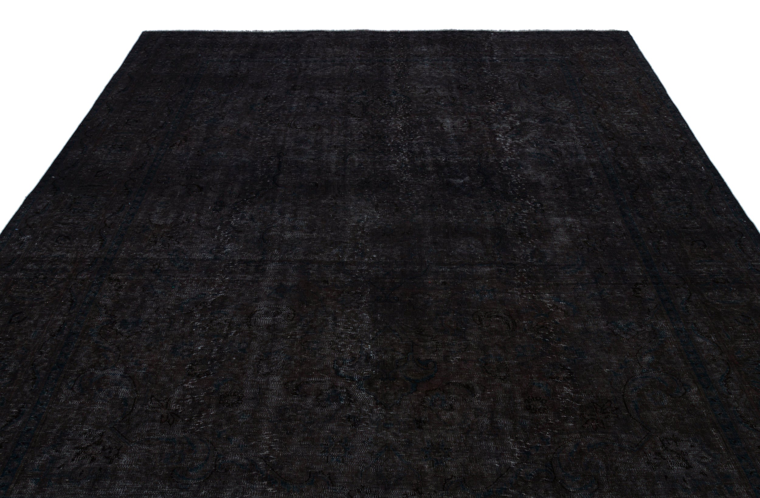 Epir Grey Vintage Wool Handmade Area Rug 7'9" x 10'9"