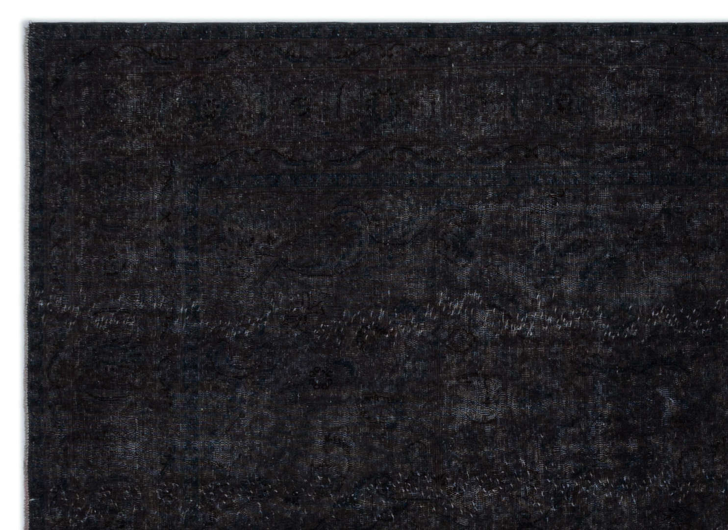 Epir Grey Vintage Wool Handmade Area Rug 7'9" x 10'9"