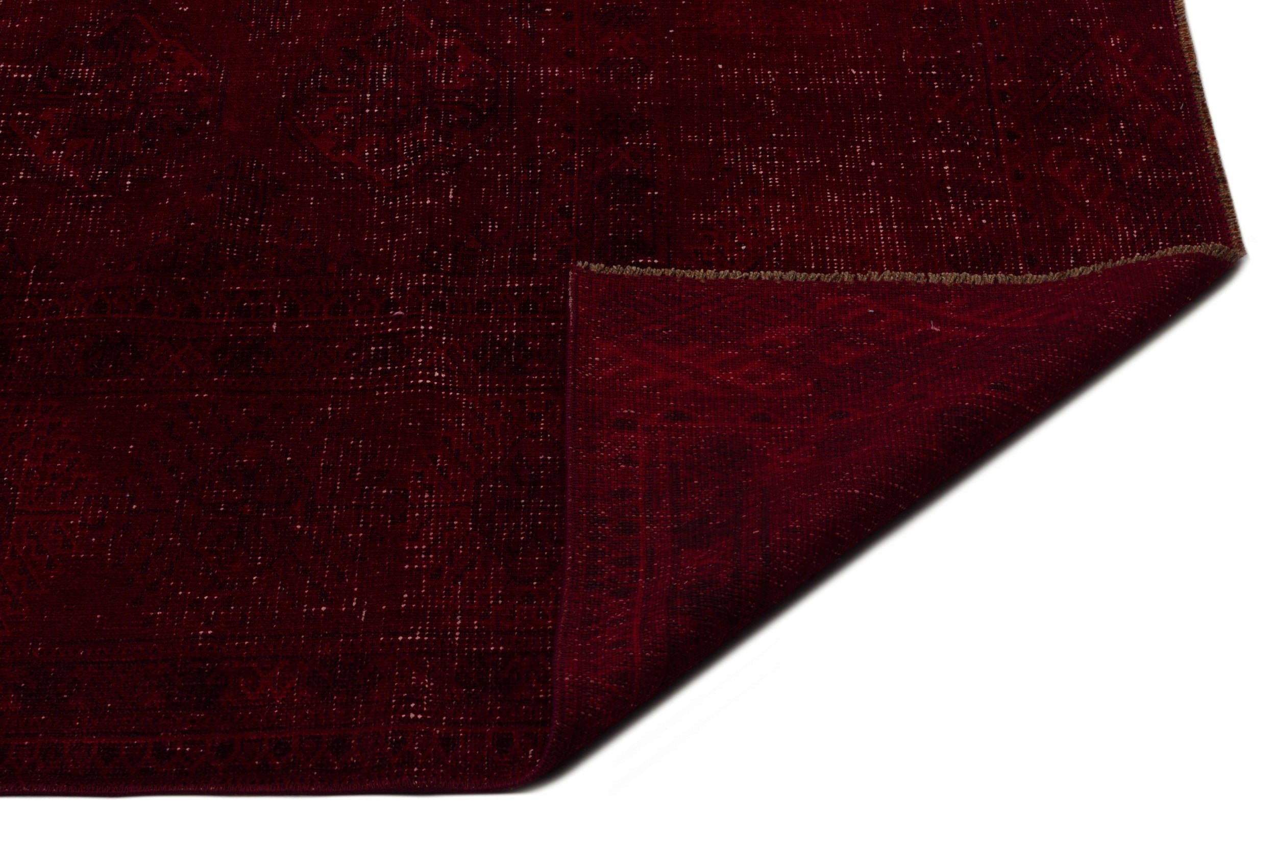 Epir Red Vintage Wool Handmade Area Rug 8'10" x 12'4"