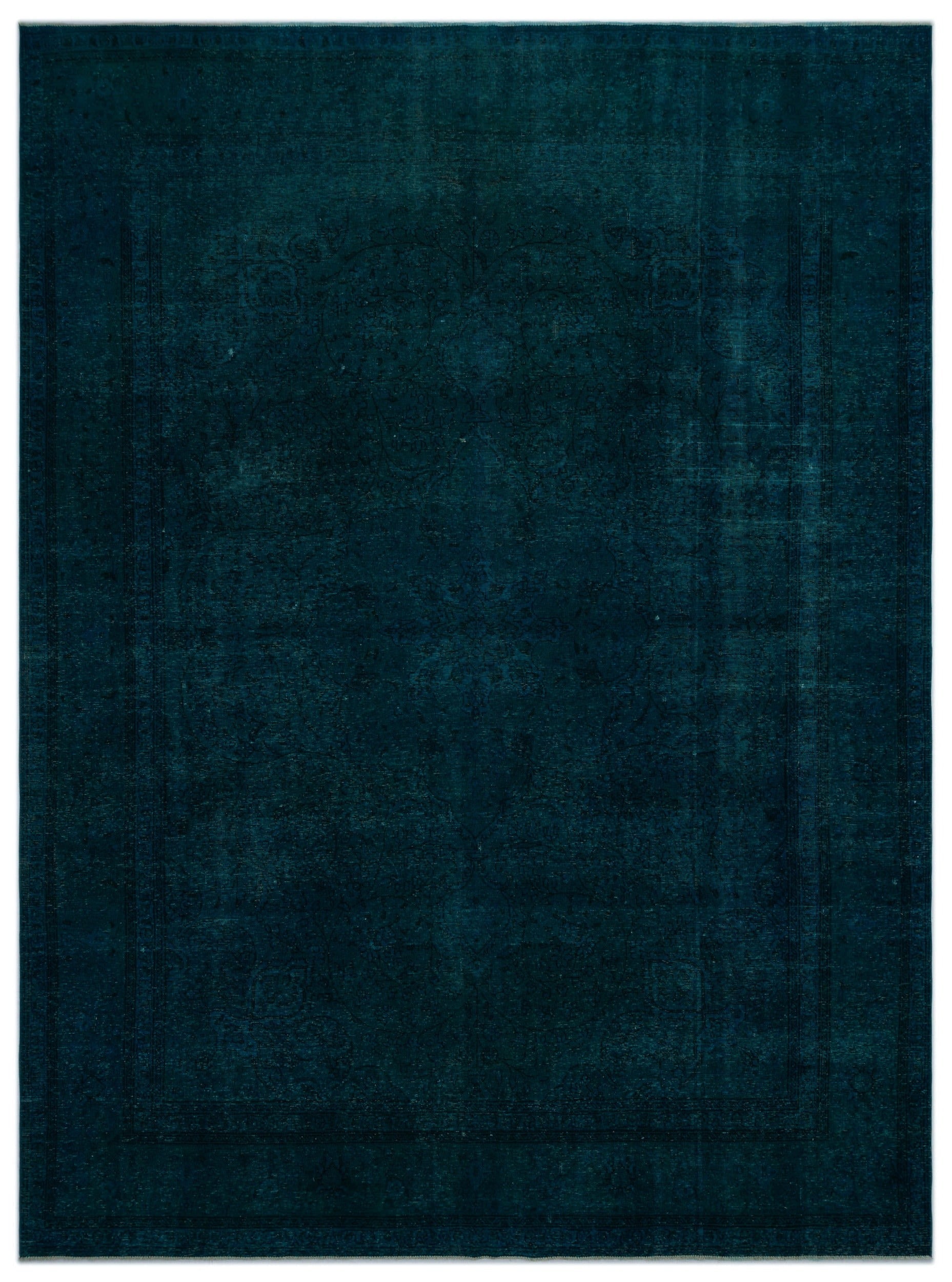 Epir Turquoise Vintage Wool Handmade Area Rug 9'11" x 13'0"