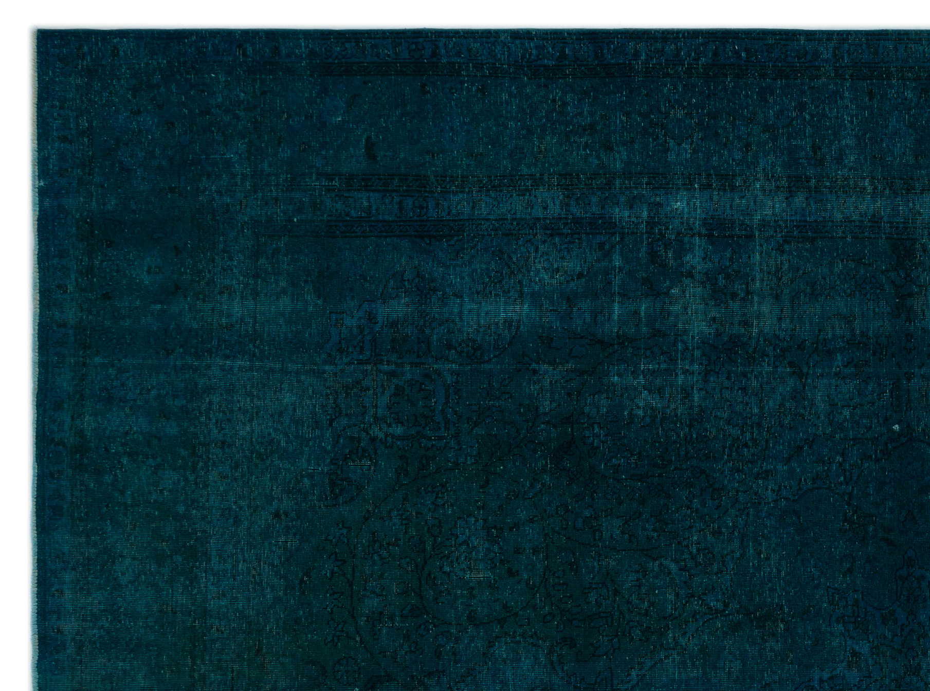 Epir Turquoise Vintage Wool Handmade Area Rug 9'11" x 13'0"