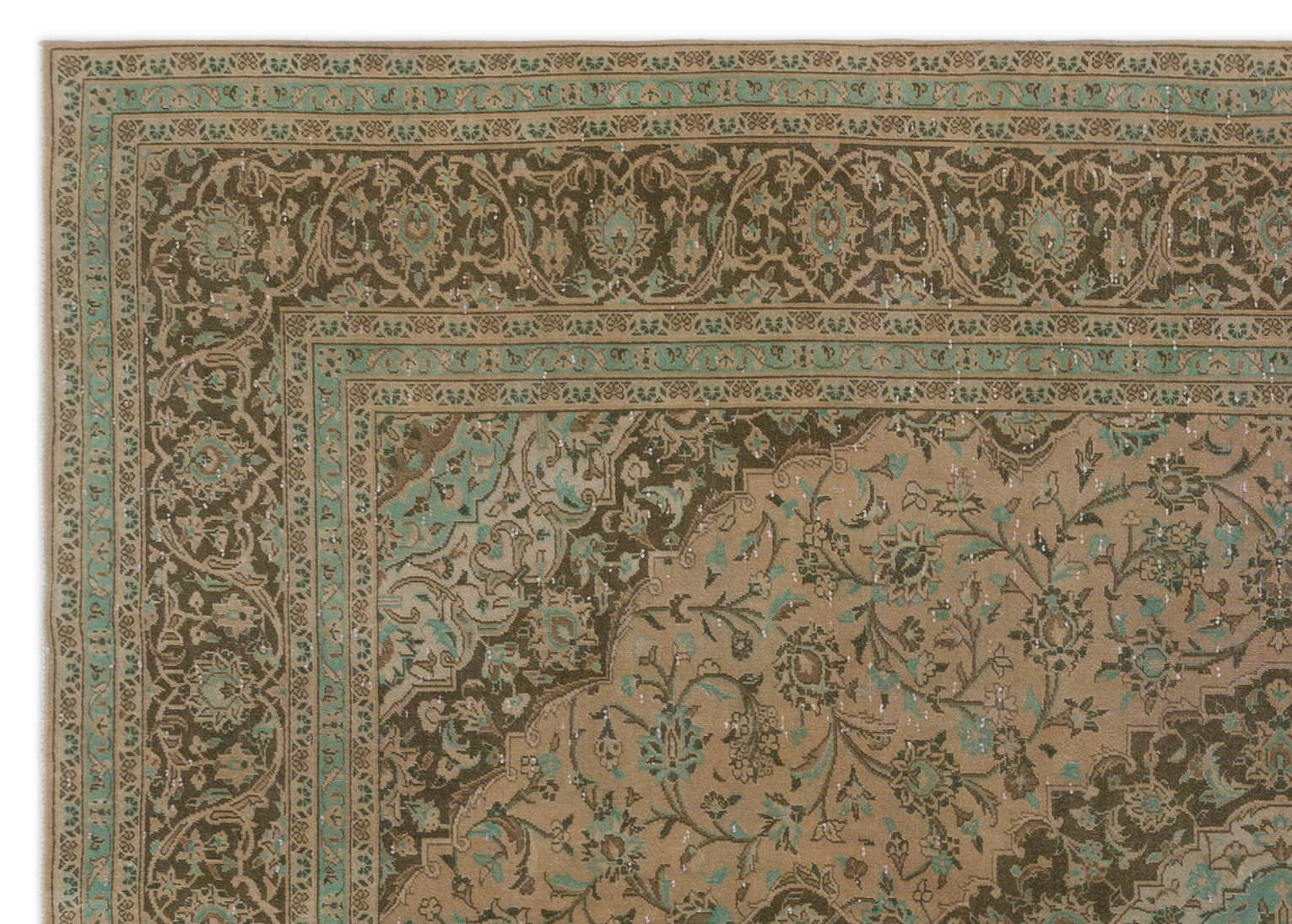 Epir Beige Vintage Wool Handmade Area Rug 8'1" x 11'4"