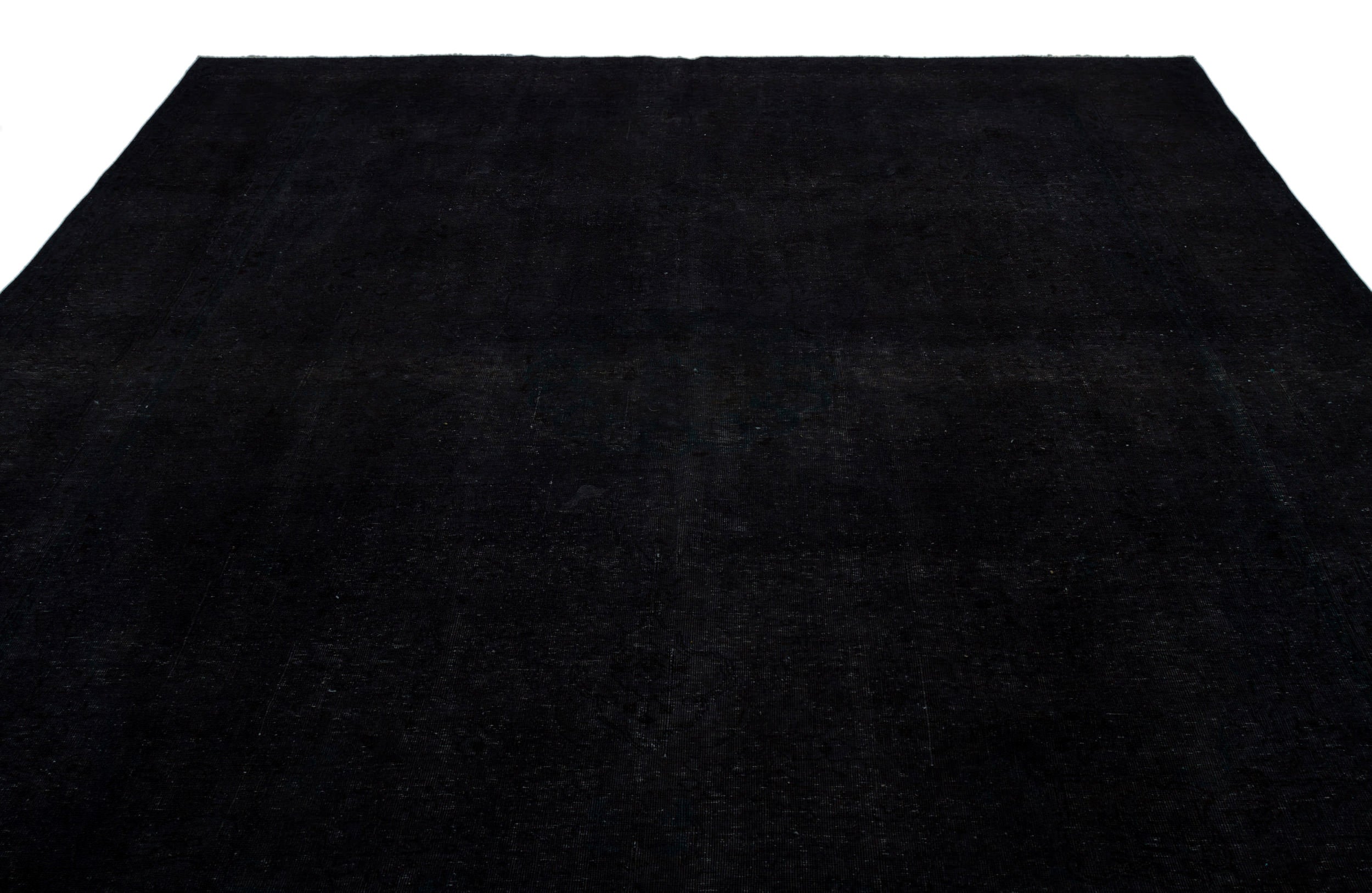 Epir Black Vintage Wool Handmade Area Rug 9'10" x 12'6"