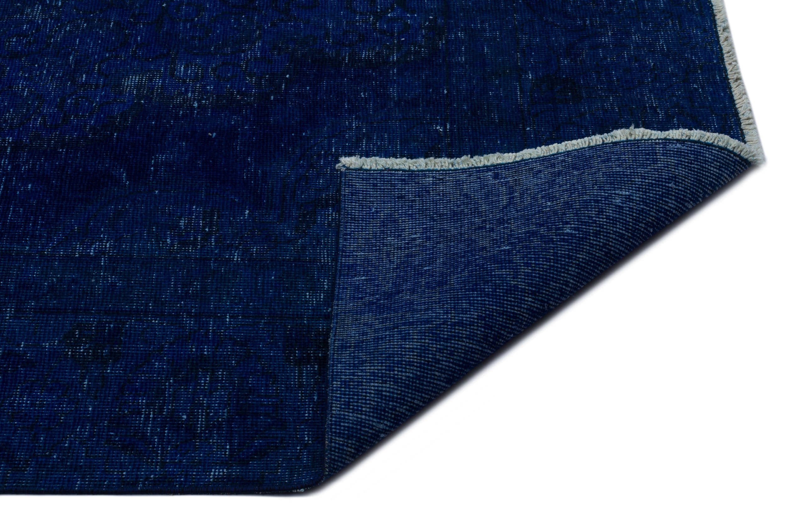 Epir Blue Vintage Wool Handmade Area Rug 8'10" x 12'7"