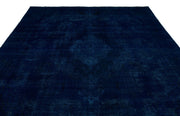 Epir Blue Vintage Wool Handmade Area Rug 8'10" x 12'7"
