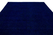 Epir Blue Vintage Wool Handmade Area Rug 9'1" x 13'4"
