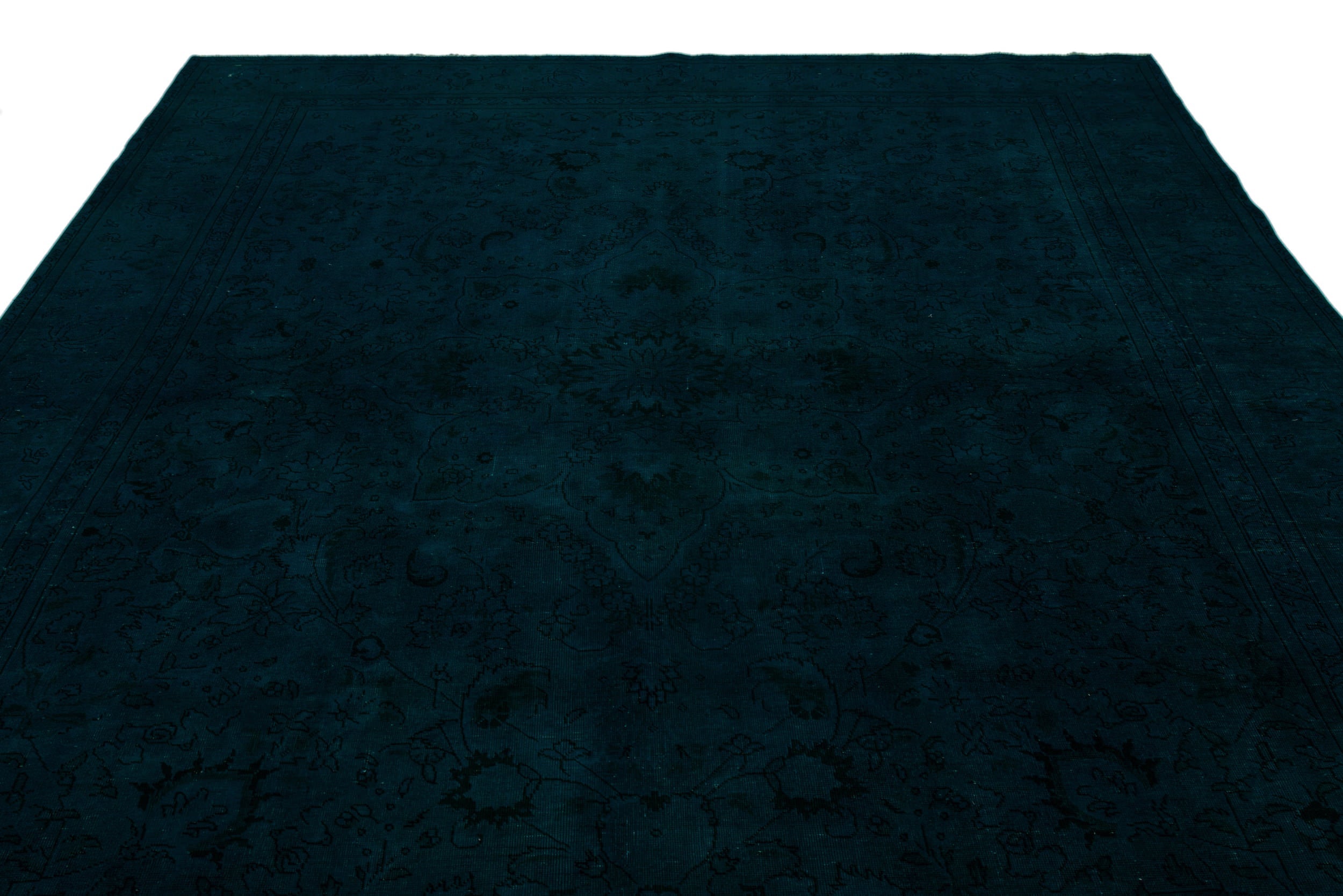 Epir Turquoise Vintage Wool Handmade Area Rug 9'3" x 12'8"