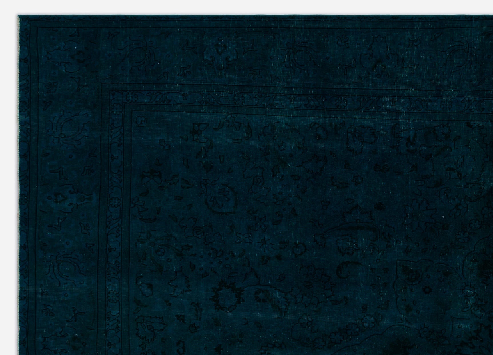 Epir Turquoise Vintage Wool Handmade Area Rug 9'3" x 12'8"