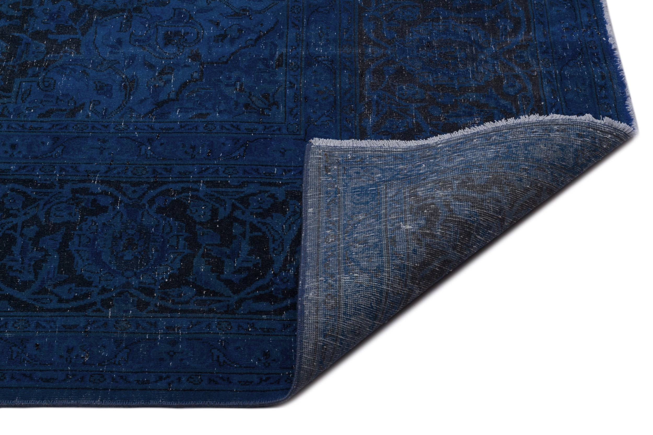 Epir Blue Vintage Wool Handmade Area Rug 8'7" x 12'10"