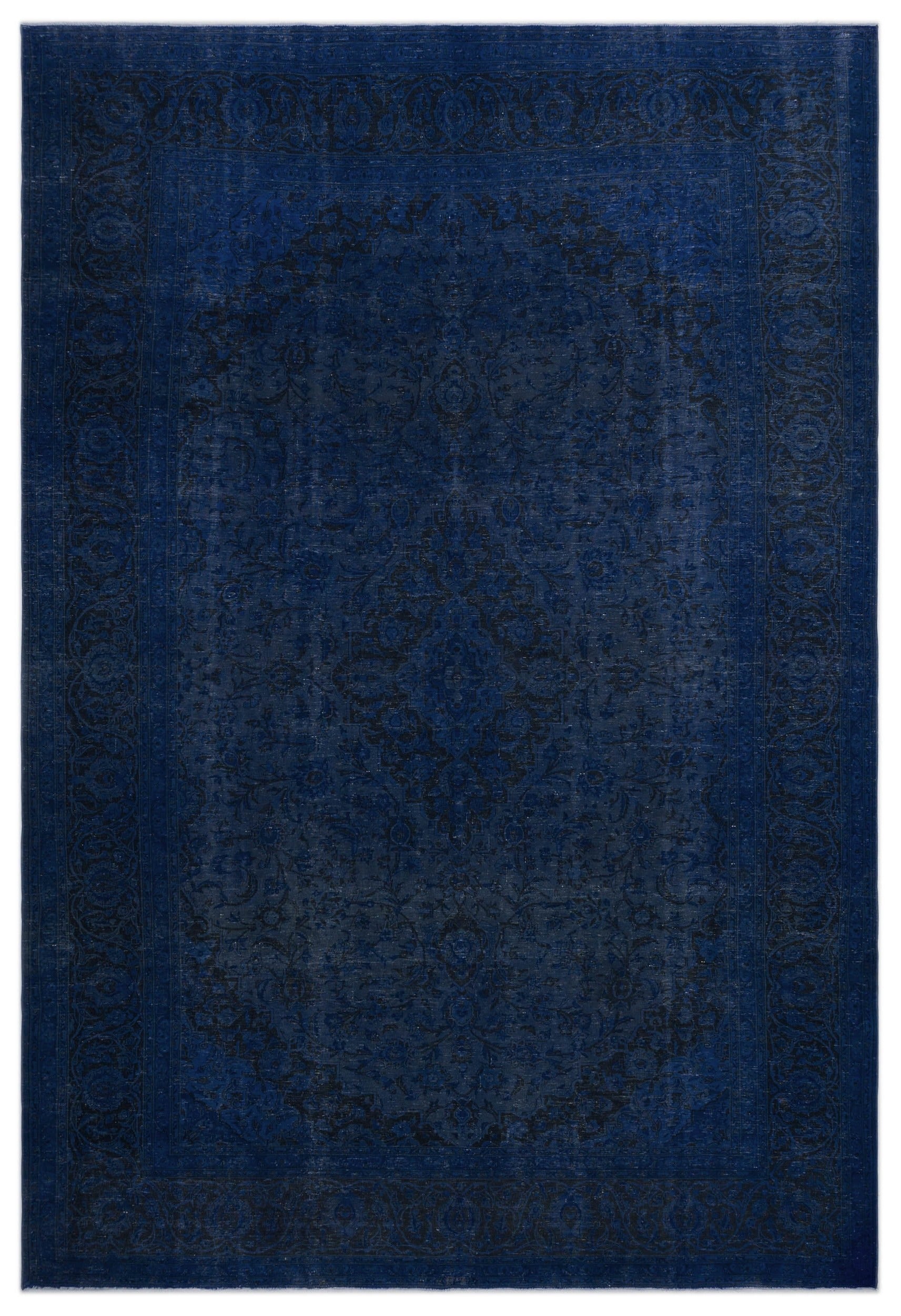 Epir Blue Vintage Wool Handmade Area Rug 8'7" x 12'10"