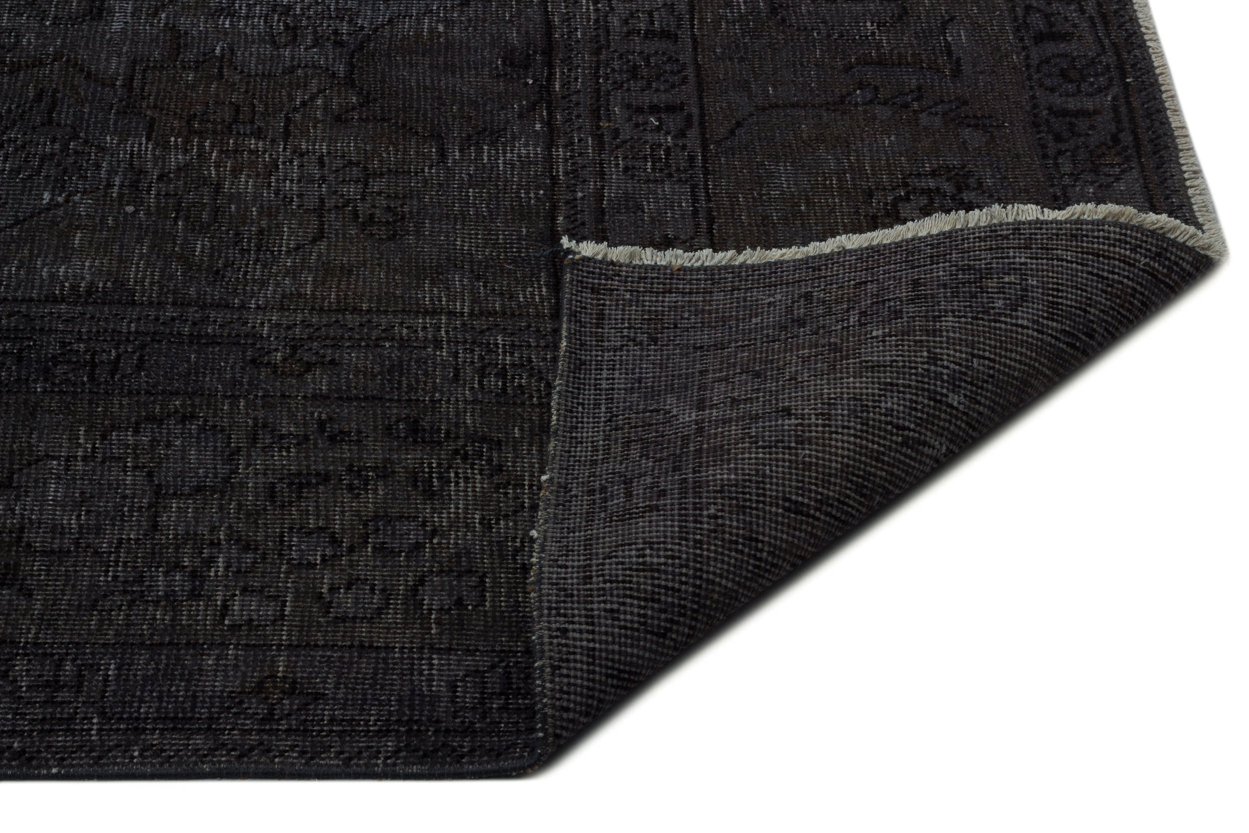 Epir Grey Vintage Wool Handmade Area Rug 9'6" x 12'8"